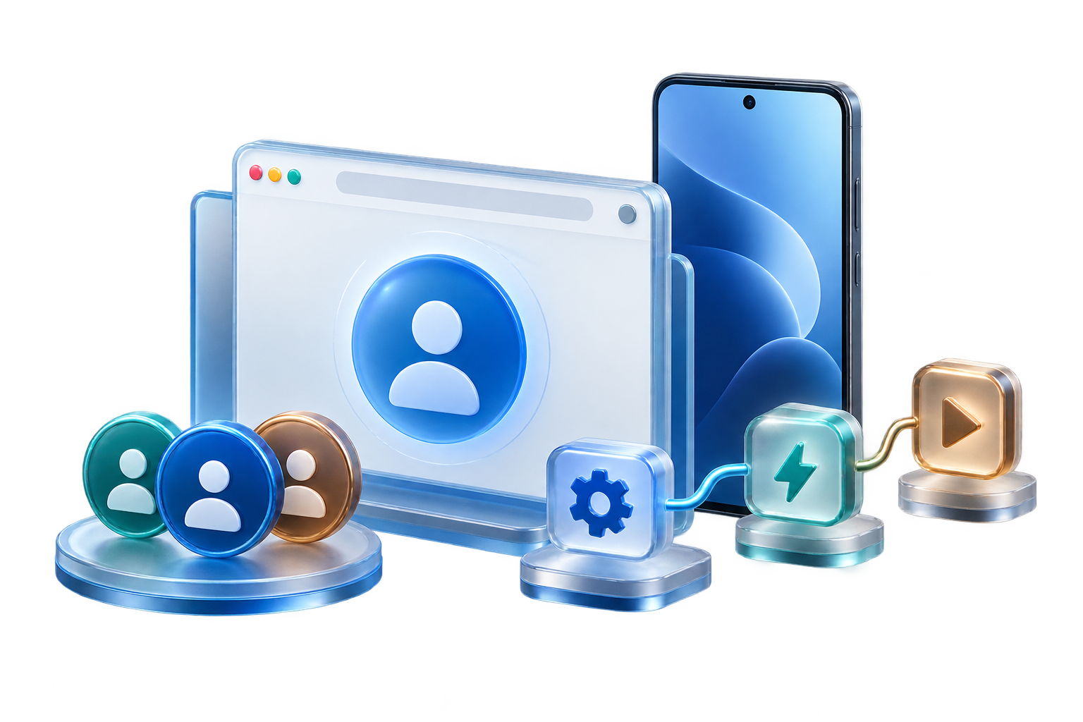 Browser, phone, team, and automation together